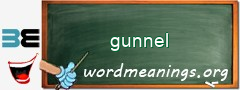 WordMeaning blackboard for gunnel